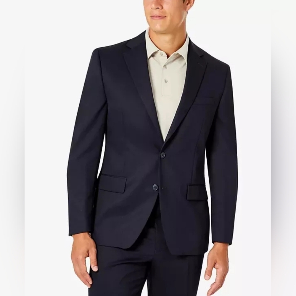 Van Heusen Talon Men's Classic-Fit‎ Jacket Navy Size 42L NEW With Tags
